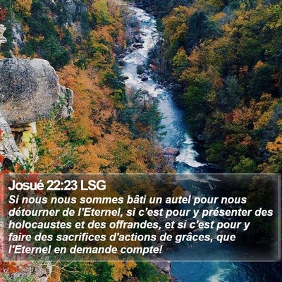 Josué 22:23 LSG Bible Verse Image