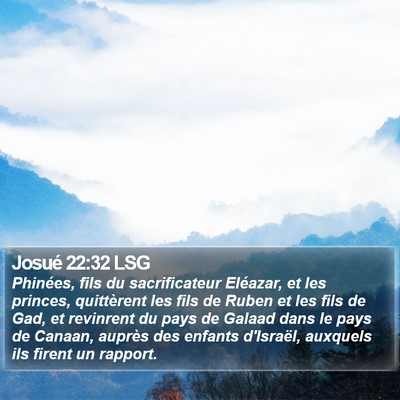Josué 22:32 LSG Bible Verse Image