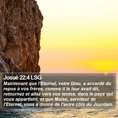 Josué 22:4 LSG Bible Verse Image