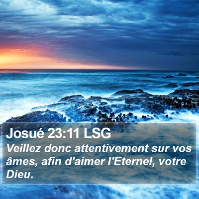 Josué 23:11 LSG Bible Verse Image
