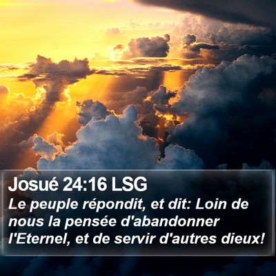 Josué 24:16 LSG Bible Verse Image