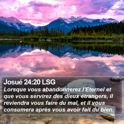 Josué 24:20 LSG Bible Verse Image