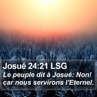 Josué 24:21 LSG Bible Verse Image