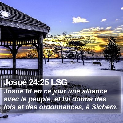Josué 24:25 LSG Bible Verse Image