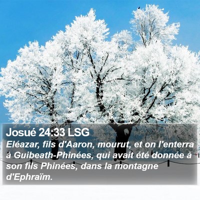 Josué 24:33 LSG Bible Verse Image