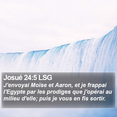 Josué 24:5 LSG Bible Verse Image