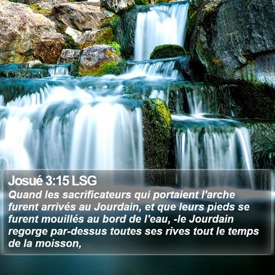 Josué 3:15 LSG Bible Verse Image