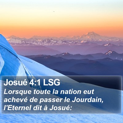 Josué 4:1 LSG Bible Verse Image