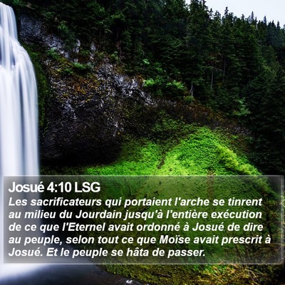 Josué 4:10 LSG Bible Verse Image