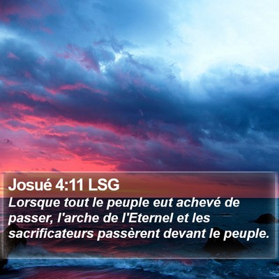 Josué 4:11 LSG Bible Verse Image
