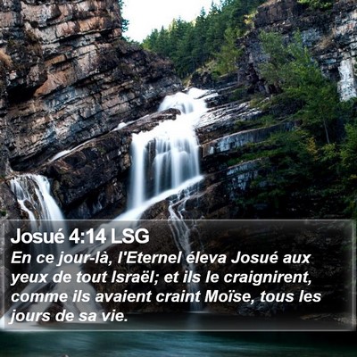 Josué 4:14 LSG Bible Verse Image