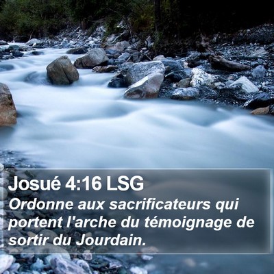 Josué 4:16 LSG Bible Verse Image