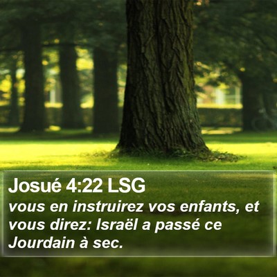 Josué 4:22 LSG Bible Verse Image