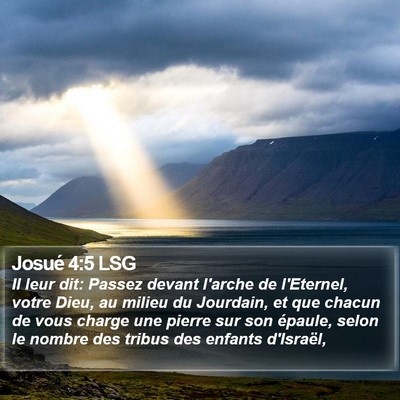 Josué 4:5 LSG Bible Verse Image