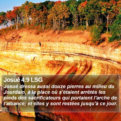 Josué 4:9 LSG Bible Verse Image