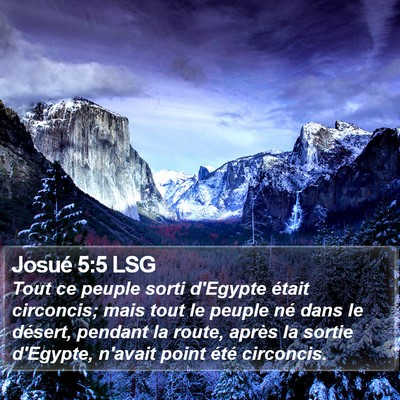 Josué 5:5 LSG Bible Verse Image