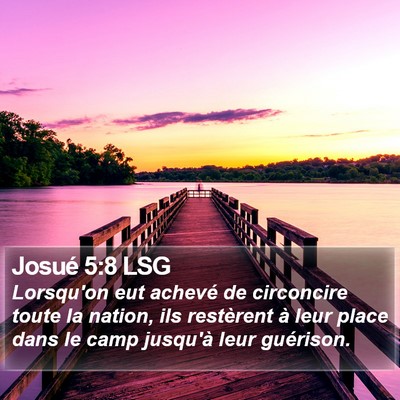 Josué 5:8 LSG Bible Verse Image