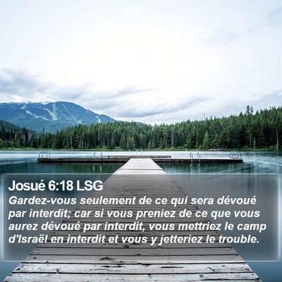 Josué 6:18 LSG Bible Verse Image