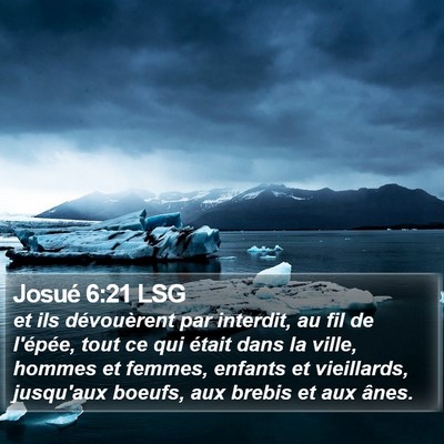 Josué 6:21 LSG Bible Verse Image