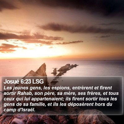 Josué 6:23 LSG Bible Verse Image