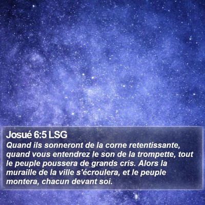 Josué 6:5 LSG Bible Verse Image