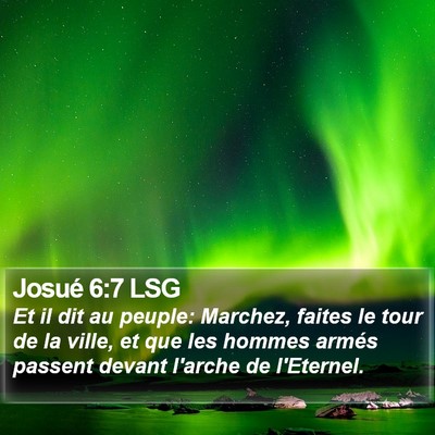 Josué 6:7 LSG Bible Verse Image