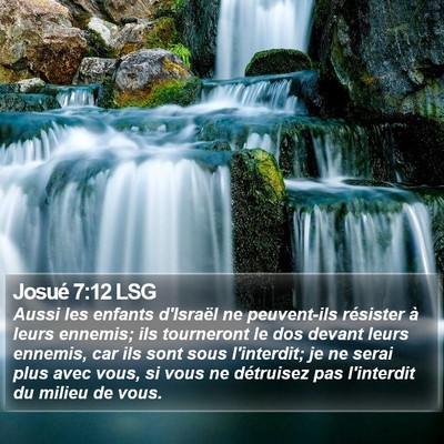 Josué 7:12 LSG Bible Verse Image