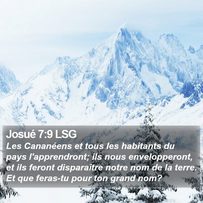 Josué 7:9 LSG Bible Verse Image