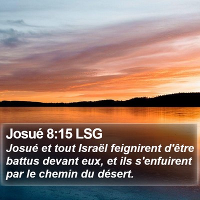 Josué 8:15 LSG Bible Verse Image