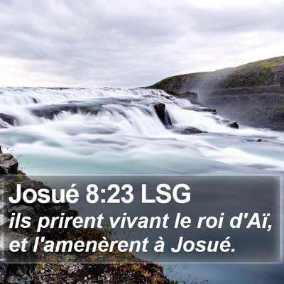 Josué 8:23 LSG Bible Verse Image