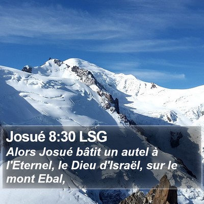 Josué 8:30 LSG Bible Verse Image