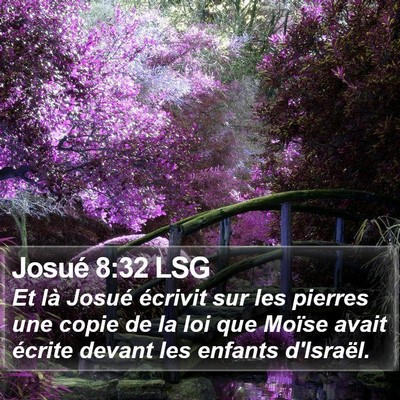 Josué 8:32 LSG Bible Verse Image