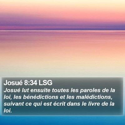 Josué 8:34 LSG Bible Verse Image