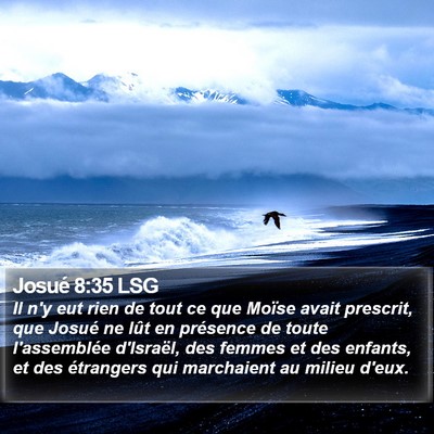Josué 8:35 LSG Bible Verse Image