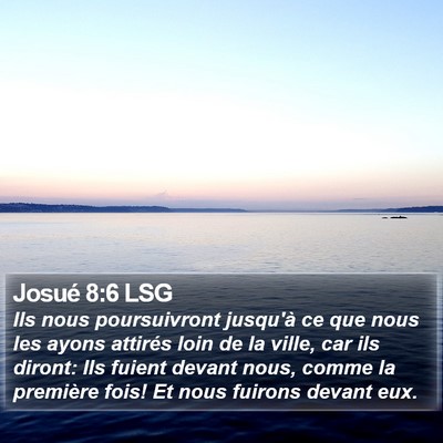 Josué 8:6 LSG Bible Verse Image