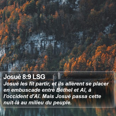 Josué 8:9 LSG Bible Verse Image