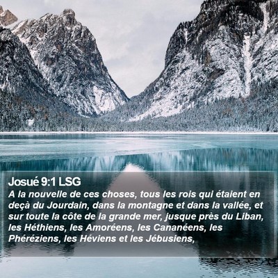 Josué 9:1 LSG Bible Verse Image