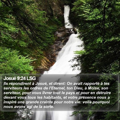 Josué 9:24 LSG Bible Verse Image