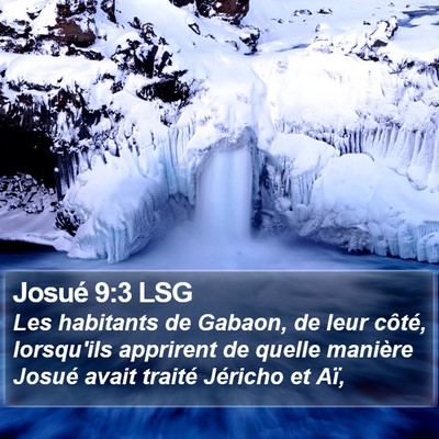 Josué 9:3 LSG Bible Verse Image