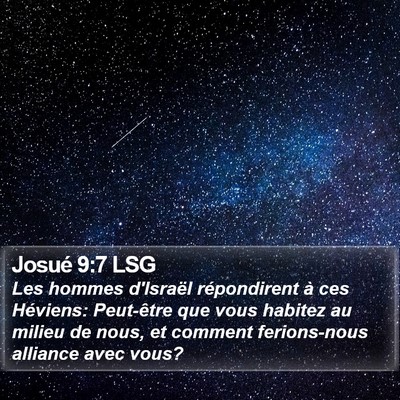 Josué 9:7 LSG Bible Verse Image