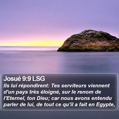Josué 9:9 LSG Bible Verse Image