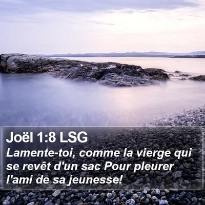 Joël 1:8 LSG Bible Verse Image