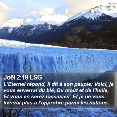 Joël 2:19 LSG Bible Verse Image