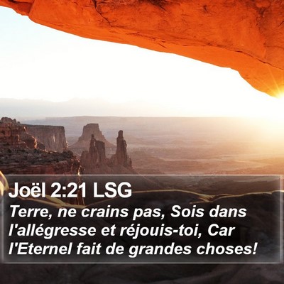 Joël 2:21 LSG Bible Verse Image