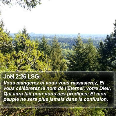Joël 2:26 LSG Bible Verse Image