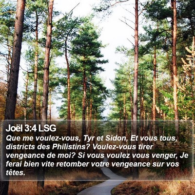 Joël 3:4 LSG Bible Verse Image
