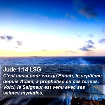 Jude 1:14 LSG Bible Verse Image