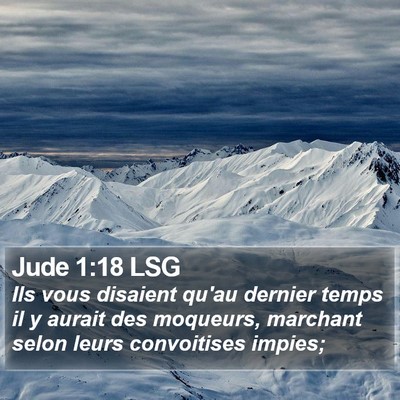 Jude 1:18 LSG Bible Verse Image