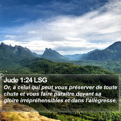 Jude 1:24 LSG Bible Verse Image