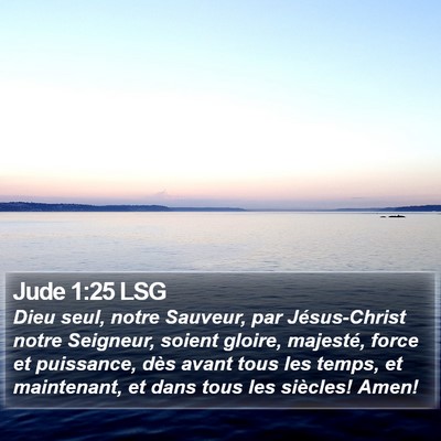 Jude 1:25 LSG Bible Verse Image